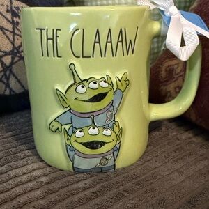 Rae Dunn x Disney Pixar Toy Story Green Alien Mug- THE CLAAAW- NWT